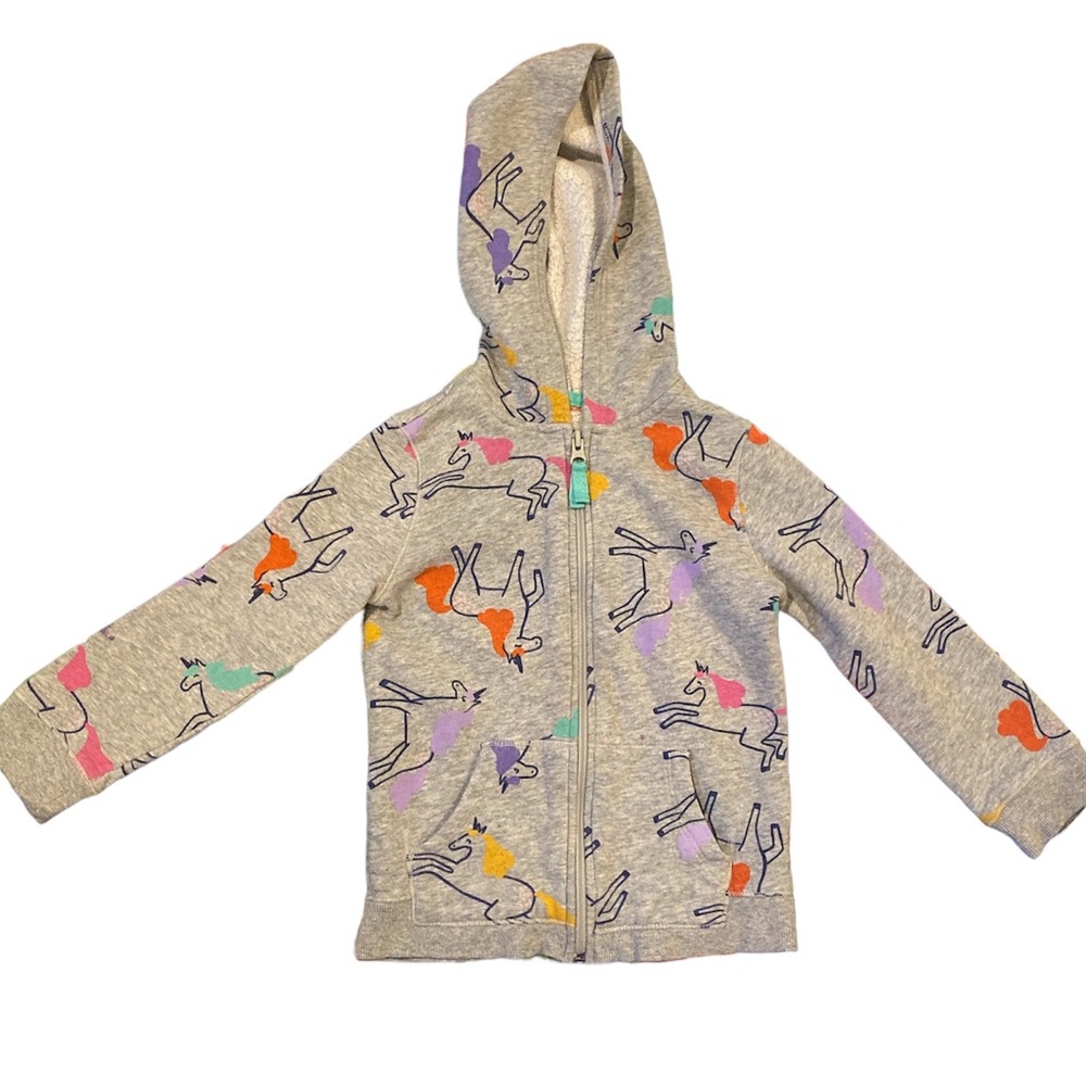 Toddlers Boy/Girl Fleece Zip-Up Sweatshirt - Cat & Jack Size XS 4/5